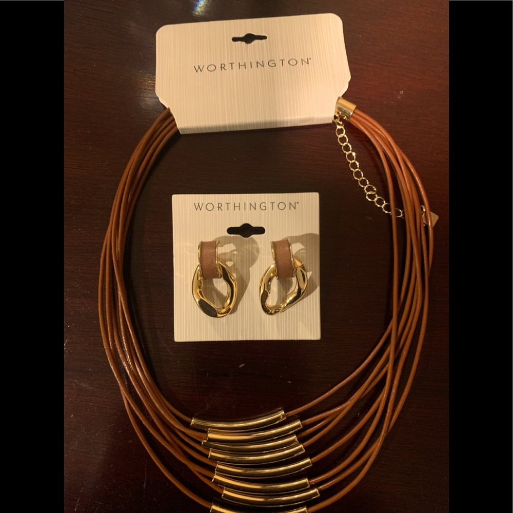 Worthington necklace and earrings